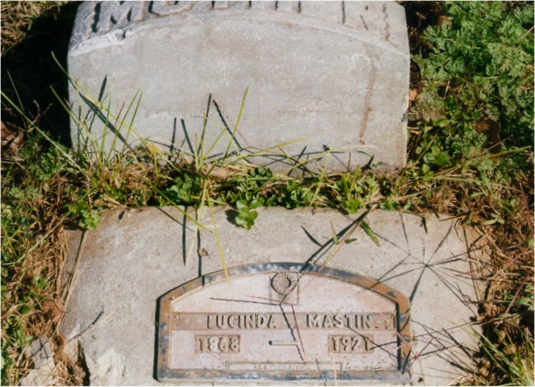 Sarah Lucinda Clark Mastin's headstone