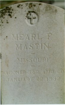 Headstone of Mearl Mastin